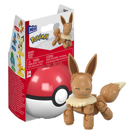 MEGA Pokemon: Eevee Pokeball - 24 Piece Building Set Toys & Games Mega Construx