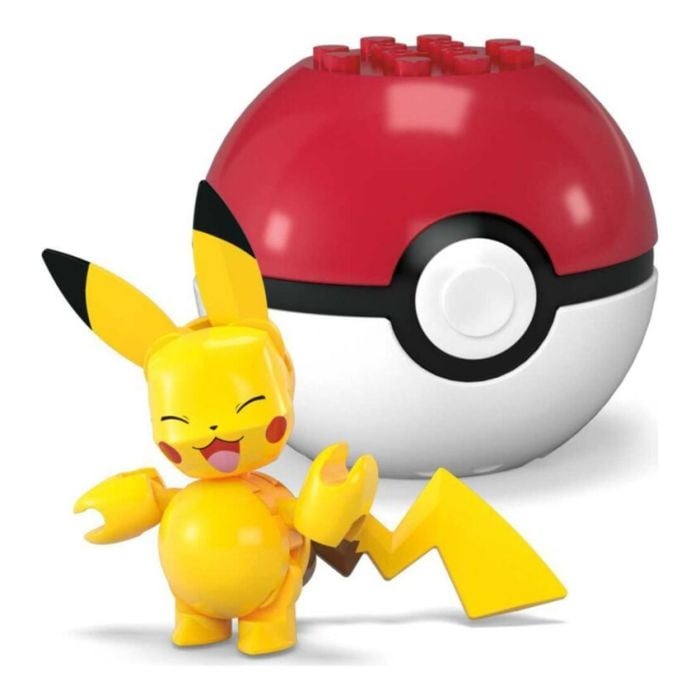 MEGA Pokemon: Pikachu Pokeball - 16 Piece Building Set Toys & Games Mega Construx