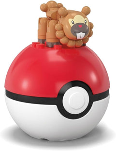 MEGA Pokemon: Series 23 Bidoof Pokeball - 26 Piece Building Set Toys & Games Mega Construx