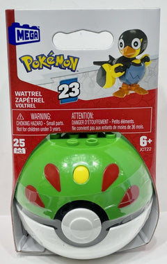 MEGA Pokemon: Series 23 Wattrel Friend Ball - 25 Piece Building Set Toys & Games Mega Construx