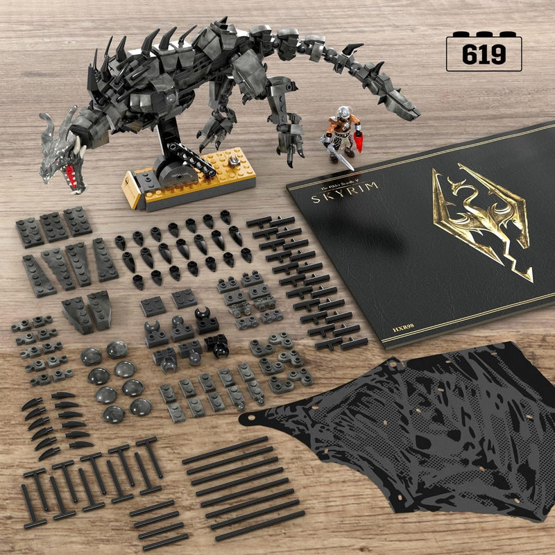 Mega: Skyrim Alduin the World Eater Toys & Games Mega Construx