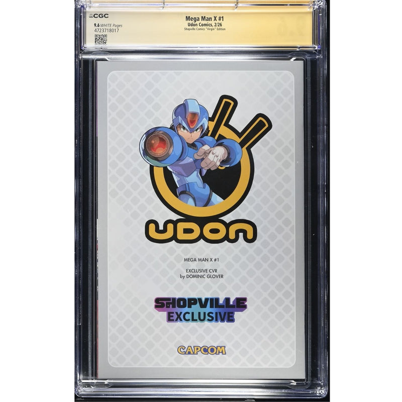 Mega Man X: #1 [Dominic Glover CGC 9.6 Signature Series Shopville Exclusive Virgin] 2026 Comics Udon Entertainment