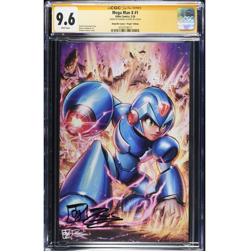 Mega Man X: #1 [Dominic Glover CGC 9.6 Signature Series Shopville Exclusive Virgin] 2026 Comics Udon Entertainment