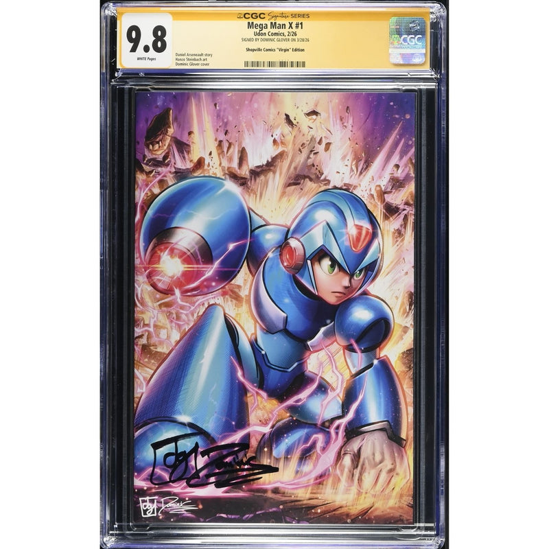 Mega Man X: #1 [Dominic Glover CGC 9.8 Signature Series Shopville Exclusive Virgin] 2026
