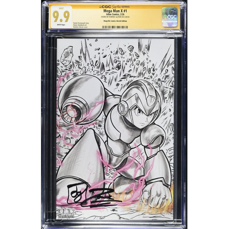 Mega Man X: #1 [Dominic Glover CGC 9.9 Signature Series Shopville Exclusive Sketch] 2026