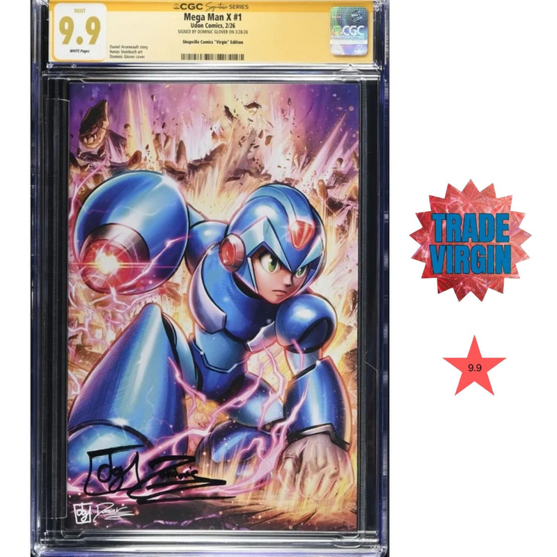 Mega Man X: #1 [Dominic Glover CGC 9.9 Signature Series Shopville Exclusive Virgin] 2026 Comics Udon Entertainment