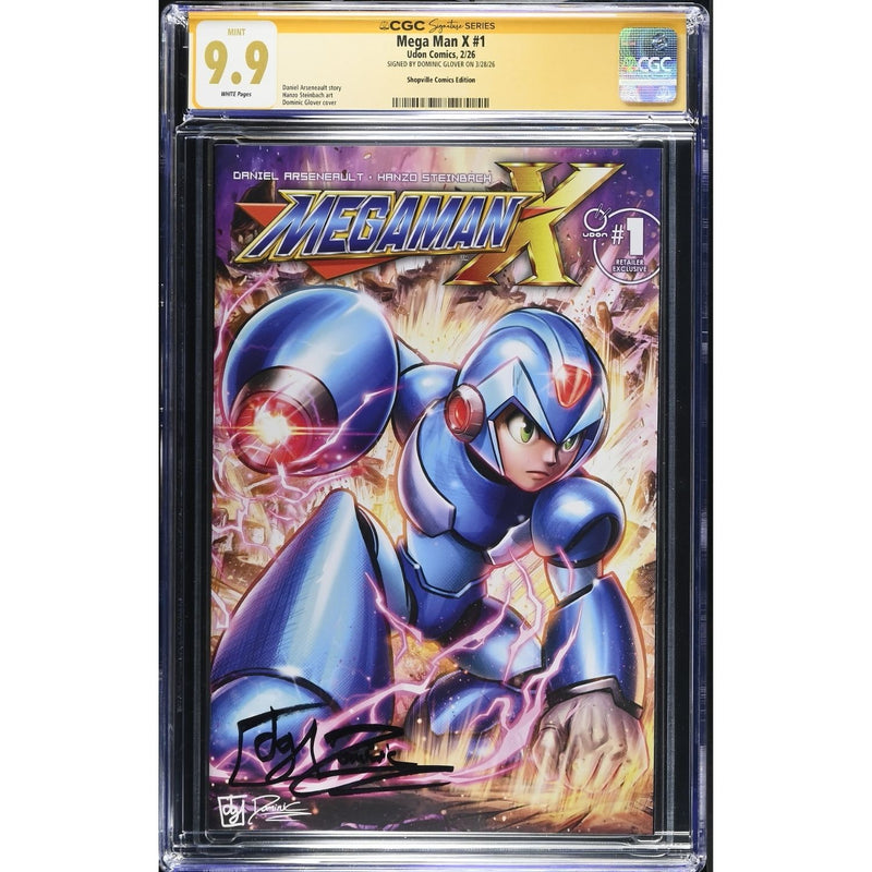 Mega Man X: #1 [Dominic Glover CGC 9.9 Signature Series Shopville Exclusive] 2026 Comics Udon Entertainment