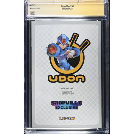 Mega Man X: #1 [Dominic Glover CGC 9.9 Signature Series Shopville Exclusive] 2026 Comics Udon Entertainment