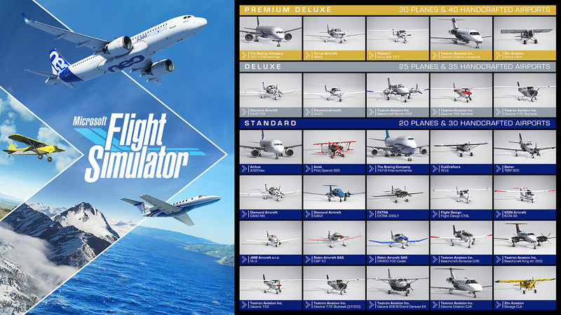 Microsoft Flight Simulator 2020 - Premium Deluxe [PC] PC Video Game Microsoft   