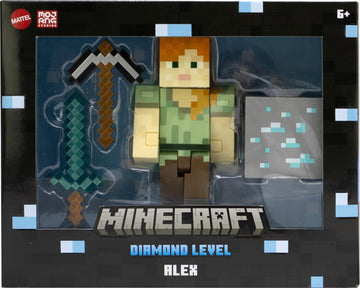 Minecraft Diamond Level: Alex Figure Toys & Games Mattel