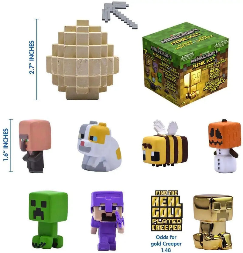 Minecraft: Mine Kit Scrape and Dig Mystery Pack - 1 Random Figure Toys & Games Mojang