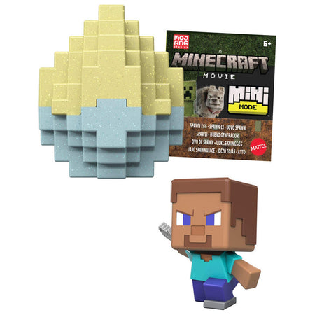 Minecraft Movie: Mini Mode Spawn Eggs - Steve Toys & Games Mattel