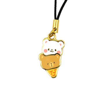 Milk Mocha Bear: Ice Cream Mini Enamel Charm Accessories Milk Mocha Bear