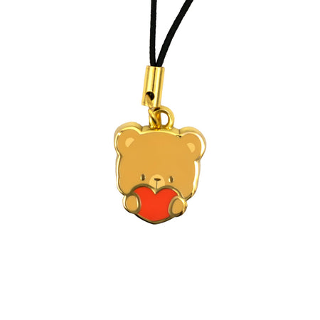 milkmochabear: Heart Mocha Mini Enamel Charm Accessories Milkmochabear   