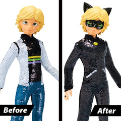 Miraculous: Fashion Flip Adrien to Cat Noir Toys & Games Playmates