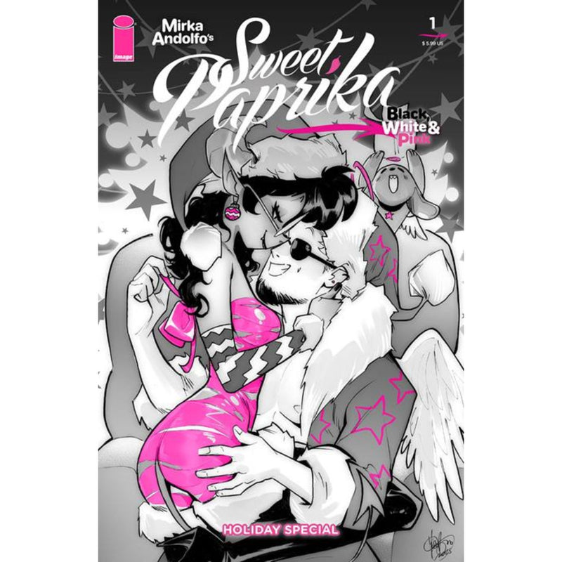 Mirka Andolfos Sweet Paprika Black White & Pink Holiday Special: #1 [Mirka Andolfo CVR A] 2025 Comics Image Comics