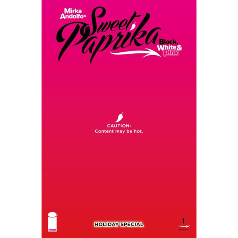 Mirka Andolfos Sweet Paprika Black White & Pink Holiday Special: #1 [Mirka Andolfo CVR E] 2025 Comics Image Comics