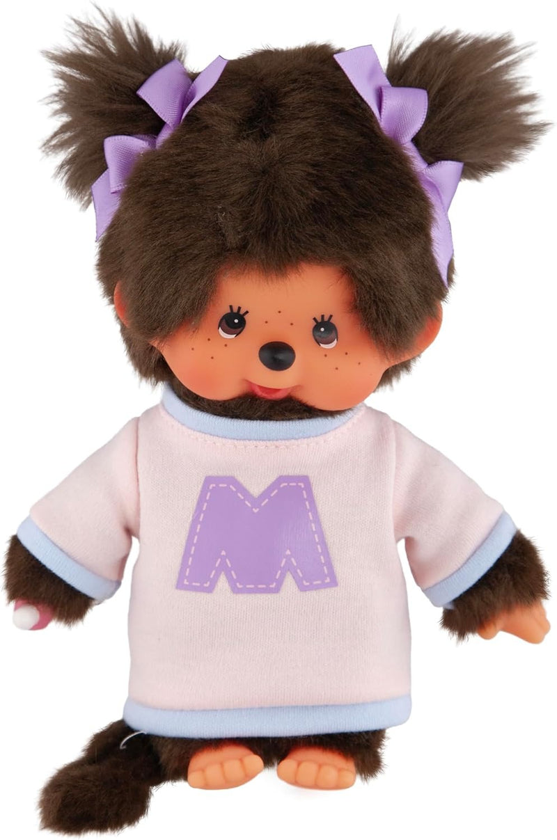Monchhichi: Bi-color Sweater Girl Plush Toys & Games Monchhichi