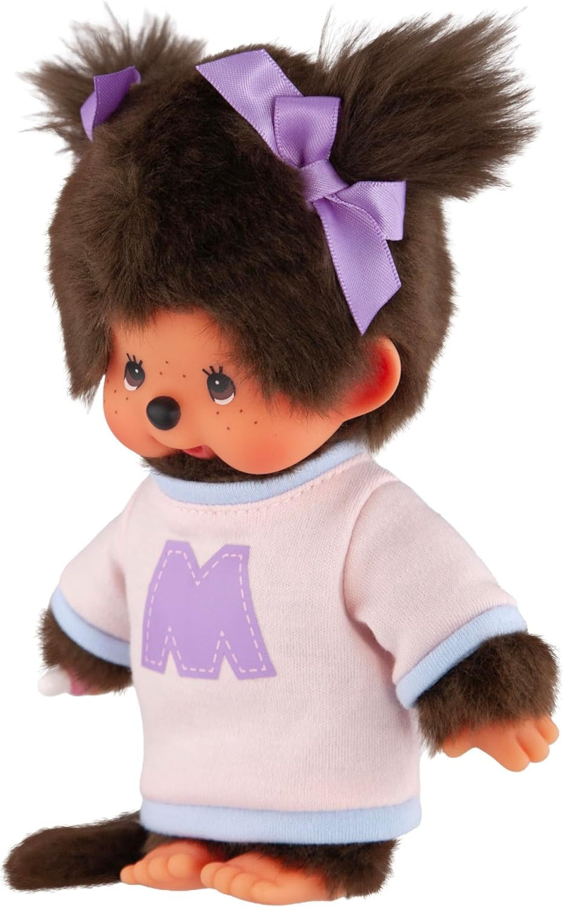 Monchhichi: Bi-color Sweater Girl Plush Toys & Games Monchhichi