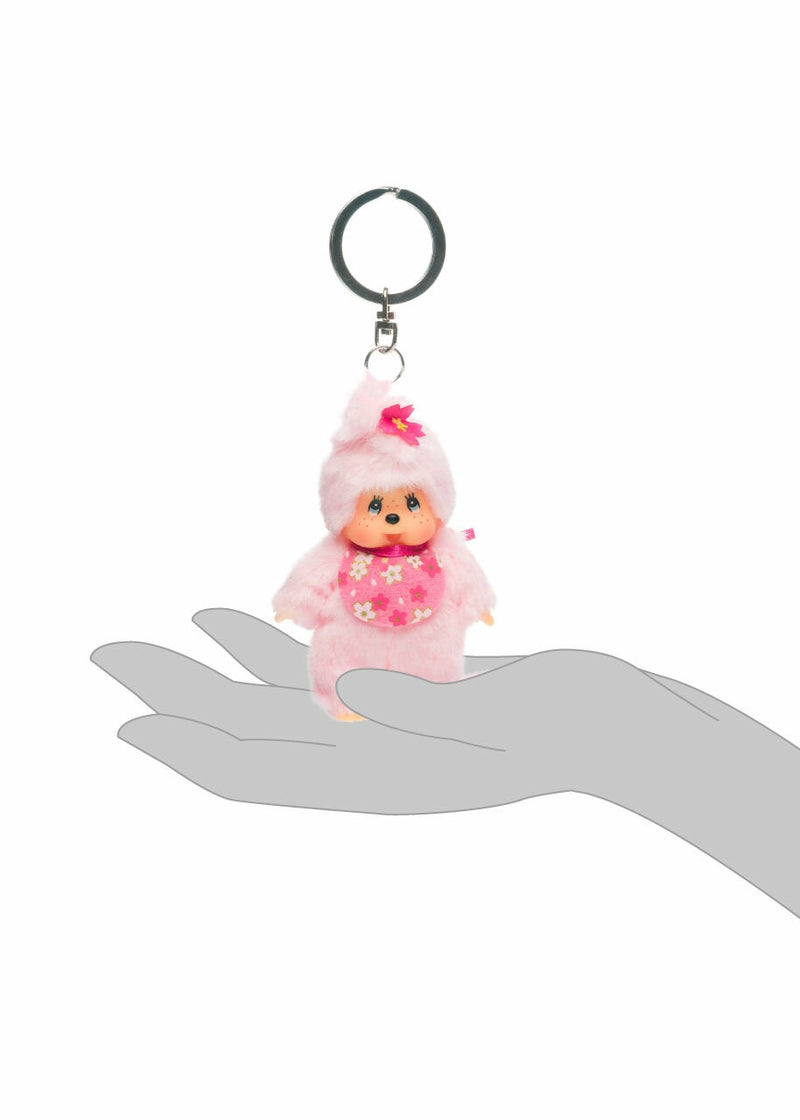 Monchhichi: Classic Bebichhichi - Cherry Blossom Keychain Toys & Games Monchhichi
