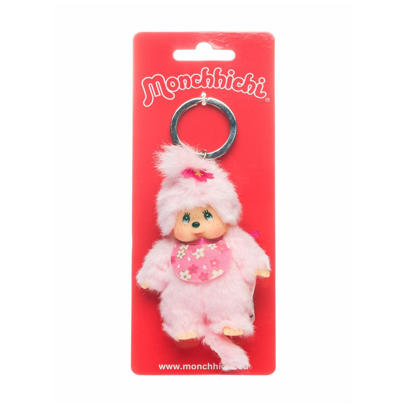 Monchhichi: Classic Bebichhichi - Cherry Blossom Keychain Toys & Games Monchhichi