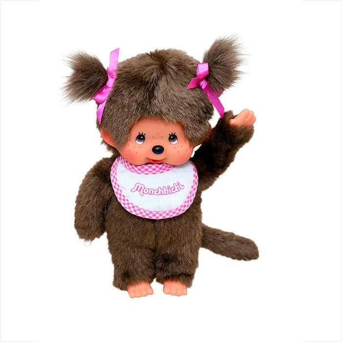 Monchhichi: Classic Girl - Pink Bib Plush Toys & Games Monchhichi