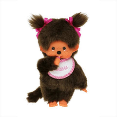 Monchhichi: Classic Girl - Pink Bib Plush Toys & Games Monchhichi