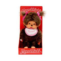 Monchhichi: Classic Girl - Pink Bib Plush Toys & Games Monchhichi