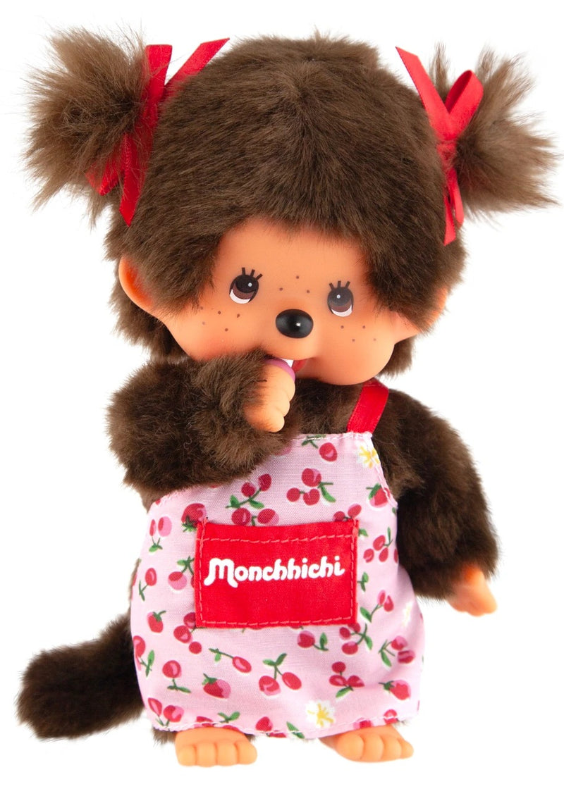 Monchhichi: Flower Apron Girl Plush - Adorable Garden Kawaii Doll Toys & Games Monchhichi