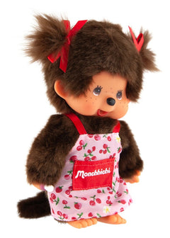 Monchhichi: Flower Apron Girl Plush - Adorable Garden Kawaii Doll Toys & Games Monchhichi