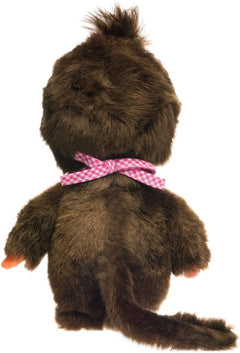Monchhichi: Standard Girl Pink Bib 8" Plush - Authentic Japan Toys & Games Monchhichi