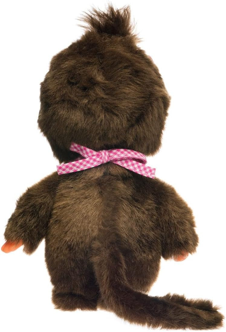 Monchhichi: Standard Girl Pink Bib 8" Plush - Authentic Japan Toys & Games Monchhichi