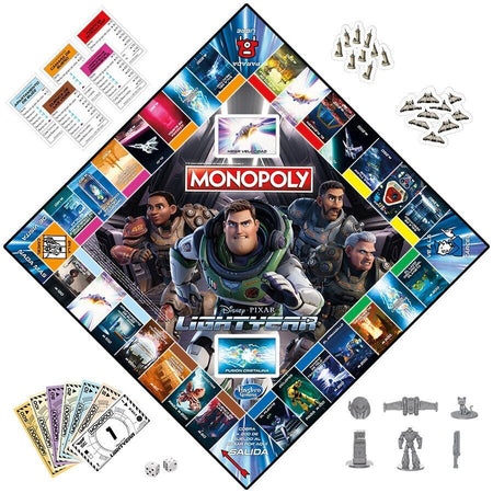 Monopoly: Disney Pixar Lightyear - Board Game [Board Game, 2-6 Players] Board Game Hasbro