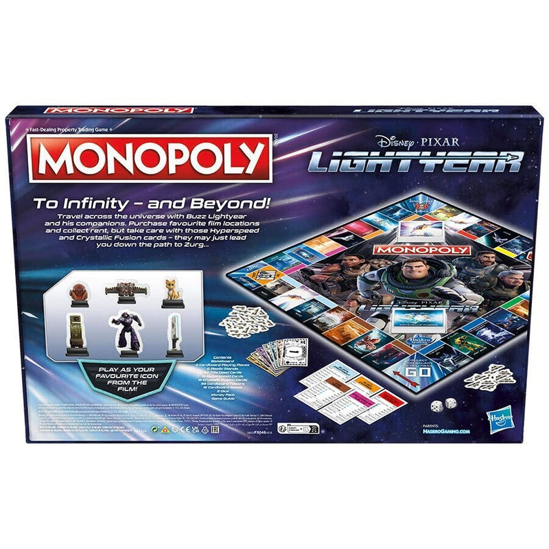 Monopoly: Disney Pixar Lightyear - Board Game [Board Game, 2-6 Players] Board Game Hasbro