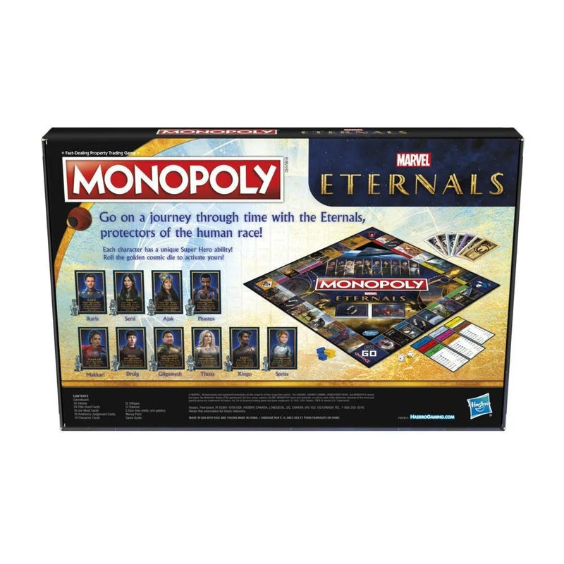 Monopoly: Marvel Eternals Edition [Board Game, 2-6 Players] Board Game Hasbro
