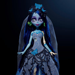 Monster High Skullector Doll: Corpse Bride Emily Collectible in Gothic Spiderweb Wedding Dress Toys & Games Mattel