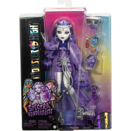 Monster High: Spectra Vondergeist Doll with Pet Ferret Rhuhen Toys & Games Mattel