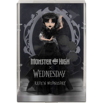 Monster High: Wednesday Addams Doll Rave N Wednesday Toys & Games Mattel