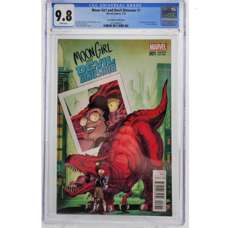 Moon Girl and Devil Dinosaur #1 CGC 9.8 [Trevor Von Eeden Cvr B - 1:25] 2016 Comics Marvel Comics