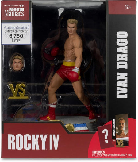 Movie Maniacs: Rocky 4 - Ivan Drago Posed - 6" Figure Toys & Games McFarlane Toys
