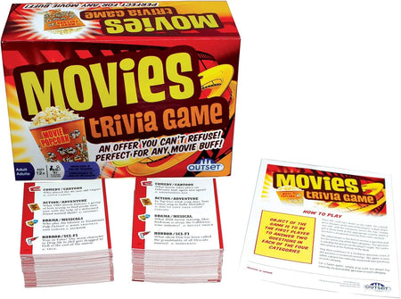Movies Trivia Game [Board Game, 2-6 Players] Board Game Outset Media