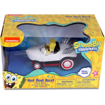 SpongeBob SquarePants: SpongeBob Pull Back Hot Rod Boat Toys & Games NKOK
