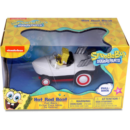 SpongeBob SquarePants: SpongeBob Pull Back Hot Rod Boat Toys & Games NKOK