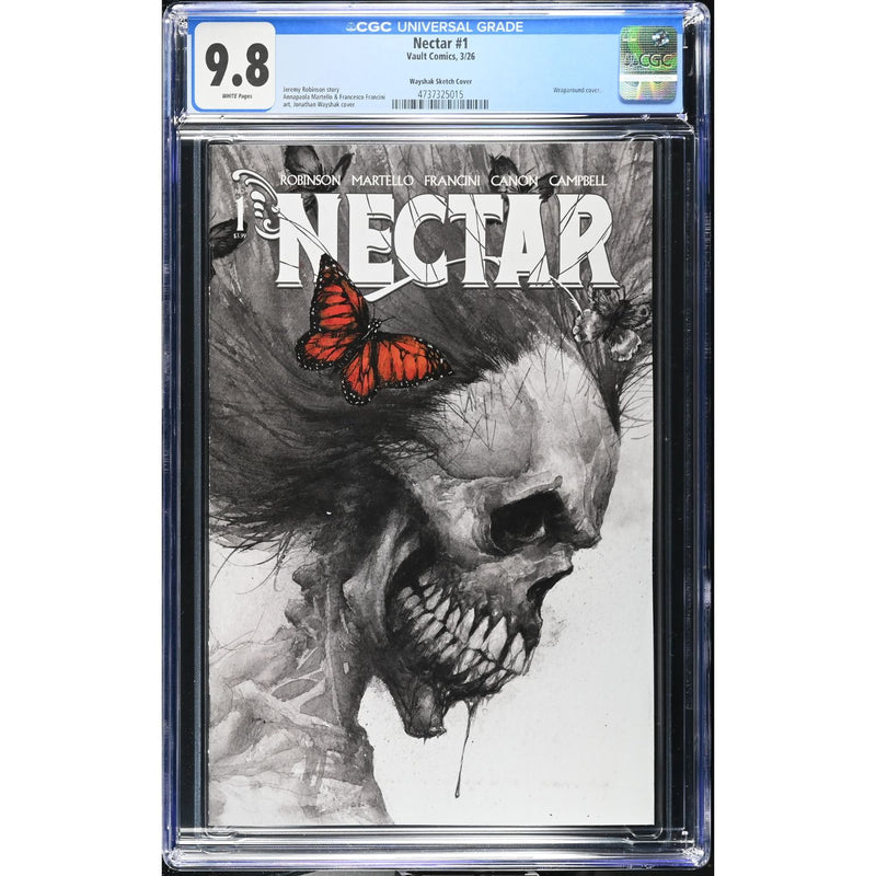 Nectar: #1 [Jonathan Wayshack CGC 9.8 CVR F B&W - 1:50] 2026