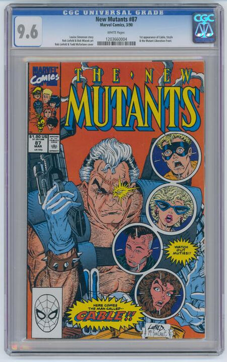 New Mutants: #87 [CGC 9.6 Rob Liefeld] 1990