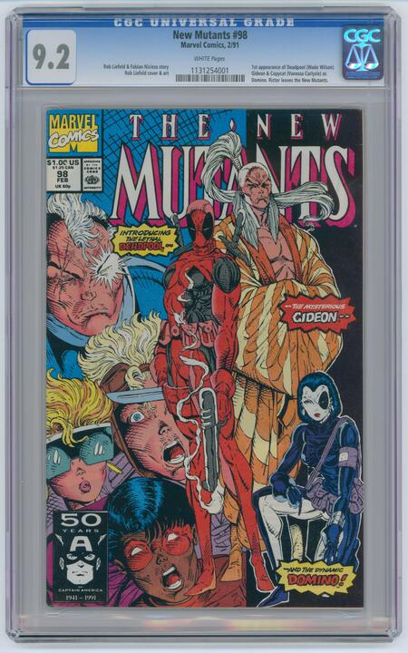 New Mutants: #98 [CGC 9.2 Rob Liefeld] 1991