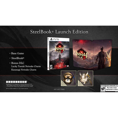 Nioh 3: SteelBook Launch Edition [PlayStation 5] PlayStation 5 Video Game Koei Tecmo