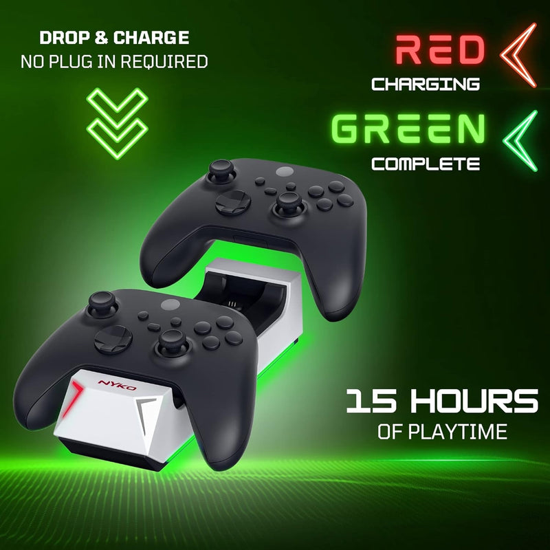 Nyko Charge Base Dual [Xbox One / Xbox Series X Accessory] Xbox Series X Accessories NYKO