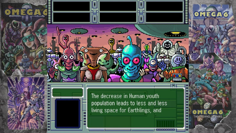 OMEGA 6: The Triangle Stars [Nintendo Switch] Nintendo Switch Video Game Clear River Games