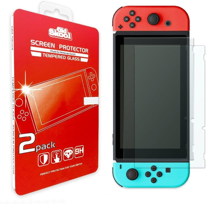 Old Skool: Nintendo Switch 2 Tempered Glass Screen Protector - 2 Pack [Nintendo Switch Accessory] Nintendo Switch 2 Accessory Old Skool